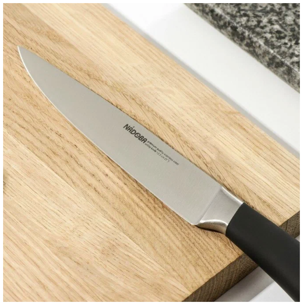 Нож универсальный, 12,5 см, NADOBA, серия UNA (723917) - фотография № 2