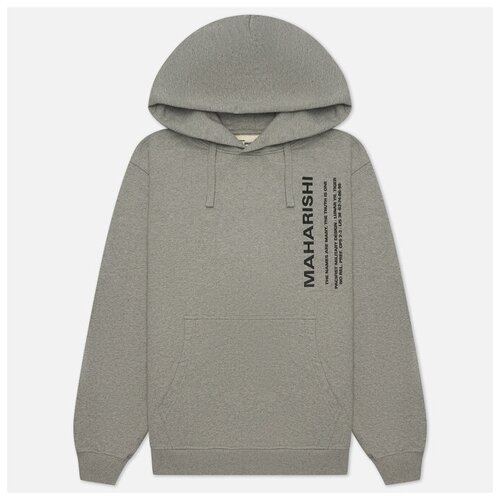 фото Мужская толстовка maharishi miltype hoodie серый , размер xl