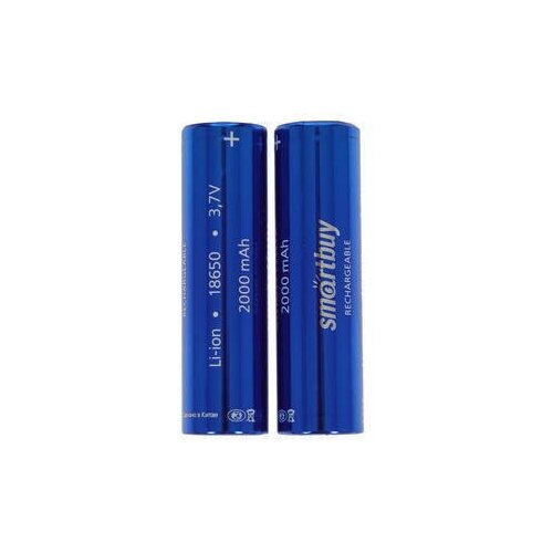 Аккумулятор 18650 2000 mAh SmartBuy Li-ion 3.7V, Shrink, c защитой 4 шт. аккумуляторы 2000mah smartbuy 2шт в т у sbbr 18650 2s2000