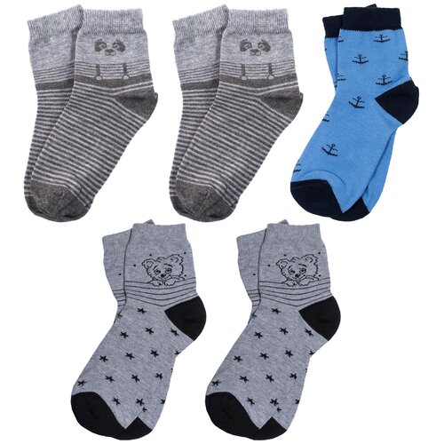 Носки RuSocks детские, 5 пар, размер 14-16, мультиколор