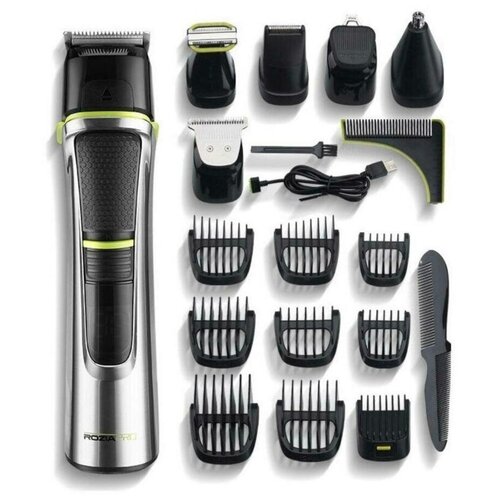 Профессиональная машинка для стрижки RZ 15в1 для носа ушей бороды тела с кейсом уход для мужчин для волос подарочный набор UP 375500₽