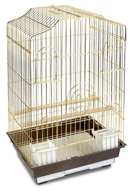 Triol клетка для птиц, 465х360х710 мм, золото