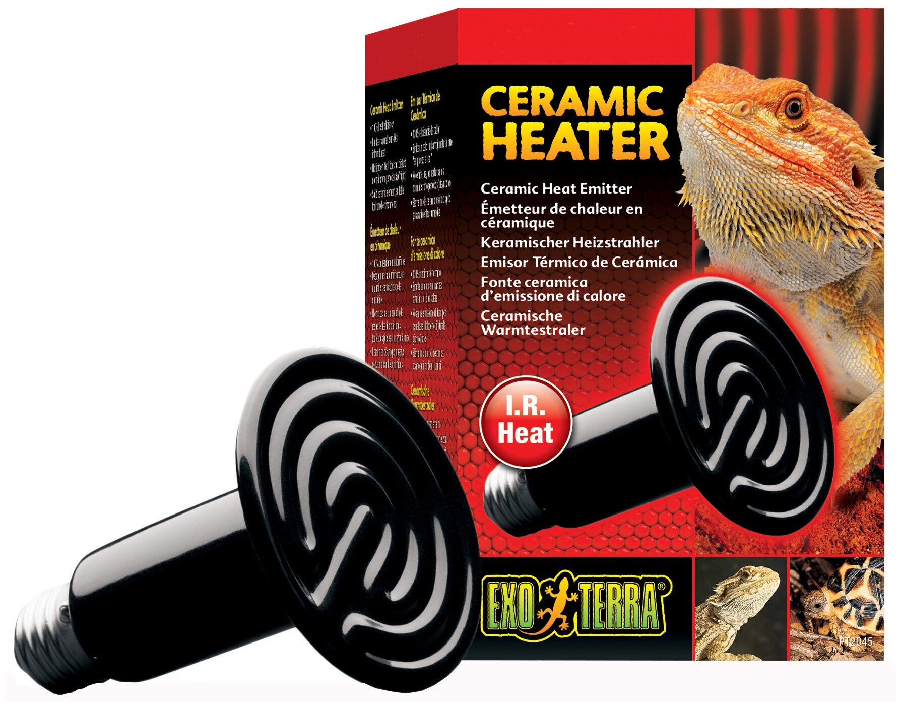 Exo Terra тепловой керамический излучатель Ceramic Heater, 100 Вт, d 8.5 см