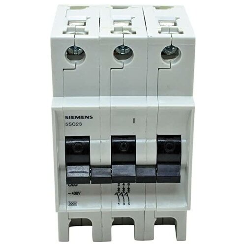 Автоматический выключатель 3-полюсный C 20A 3kA для монтажа на DIN-рейку 5SQ2370-0KA20 SIEMENS