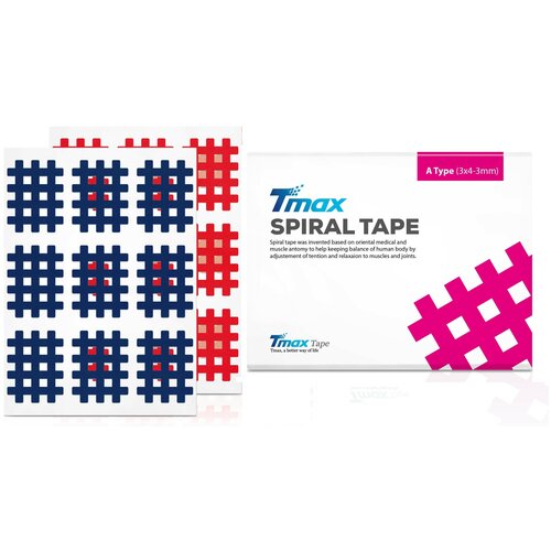 Кросс-тейп Tmax Spiral Tape Type A, Mix (красный и синий)