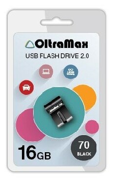 Флешка OLTRAMAX OM-16GB-70 16 Гб, черный