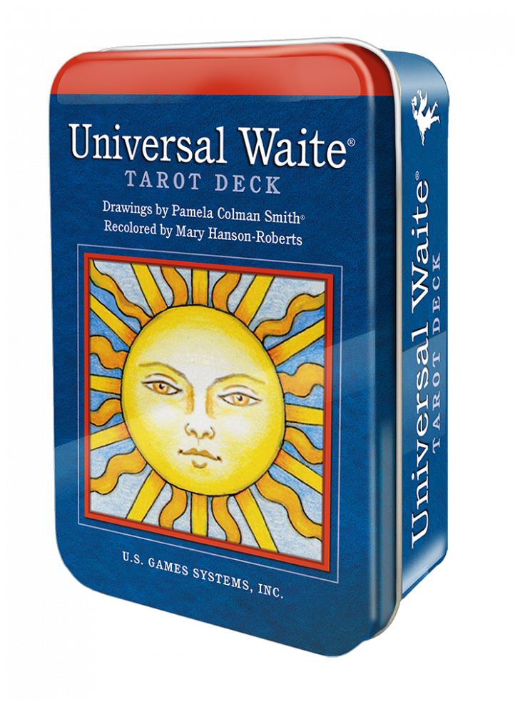 Мини карты Таро Универсальная колода Уэйта в жестяной коробке / Universal Waite Tarot in a Tin - U.S. Games Systems