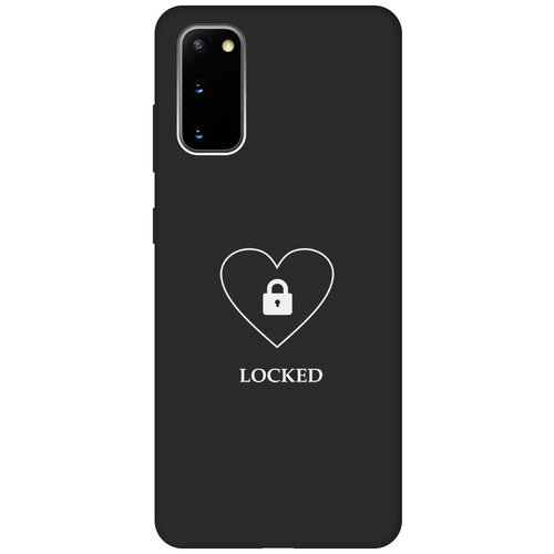 Матовый чехол Locked W для Samsung Galaxy S20 / Самсунг С20 с 3D эффектом черный матовый чехол climbing w для samsung galaxy s20 самсунг с20 с 3d эффектом черный