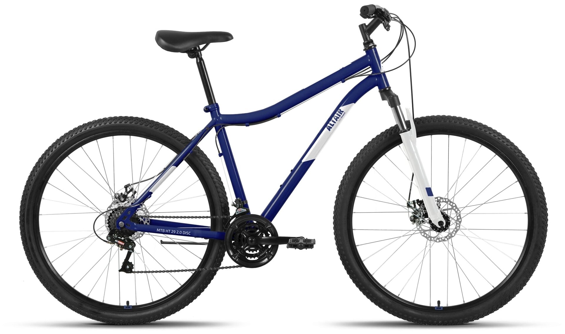 Горный (MTB) велосипед ALTAIR MTB HT 29 2.0 D (2022) темно-синий/серебристый 17" (требует финальной сборки)