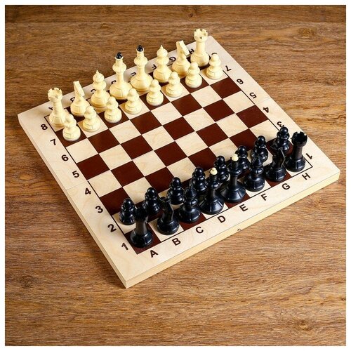 Шахматы Айвенго (доска дерево 43х43 см, фигуры пластик, король h=10 см)