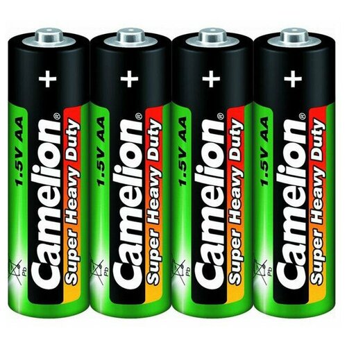 Батарейка AA - Camelion R6 SR-4 R6P-SP4G (4 штуки) батарейка aa camelion blue r6 r6p bp4b 4 штуки