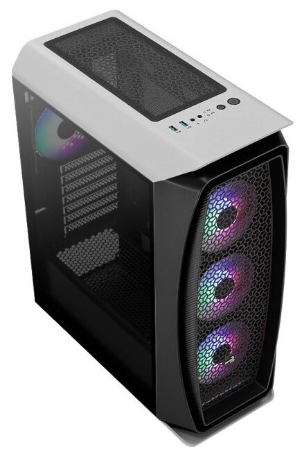 Корпус ATX AEROCOOL Aero One Frost-G-WT-v1, Midi-Tower, без БП, белый - фото №2