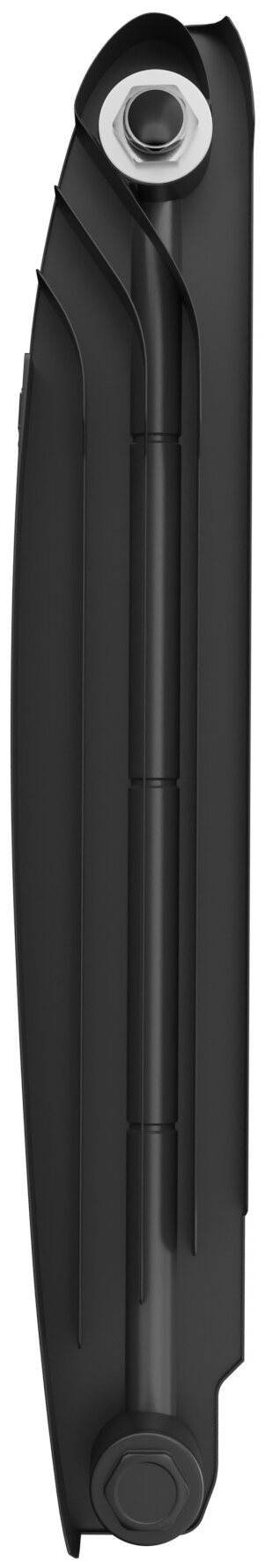 Радиаторы отопления De'Longhi Радиатор ROYAL THERMO Biliner 500 new Noir Sable / 8 ребер/черный