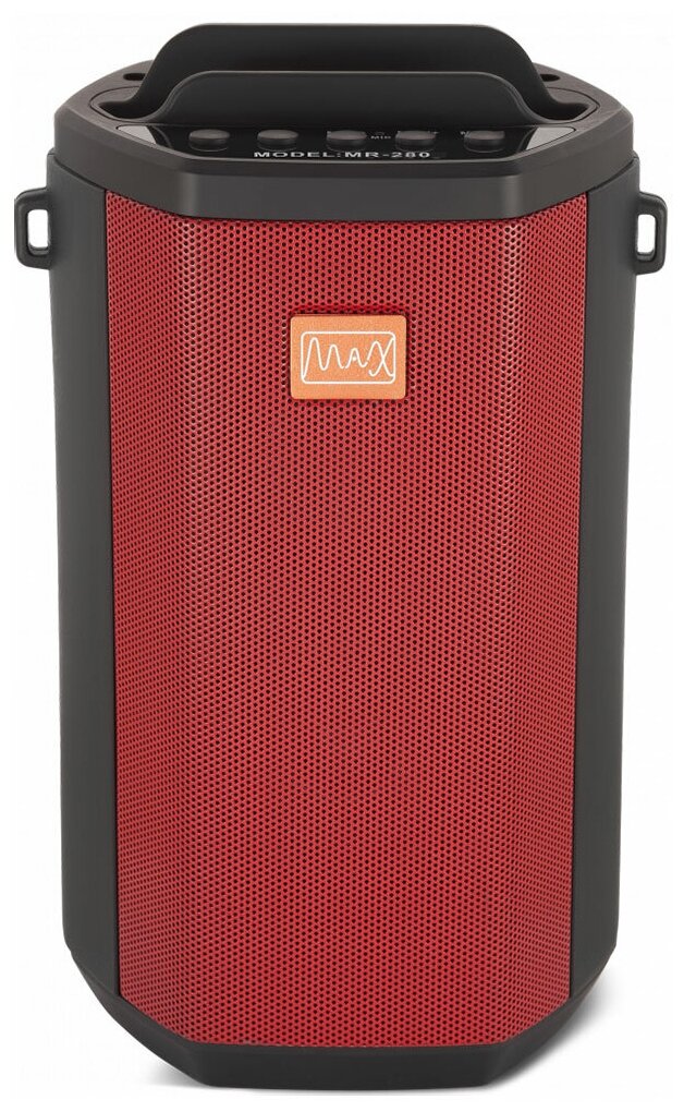 Беспроводная колонка с Bluetooth MAX MR 280 Red /фонарь/FM,USB