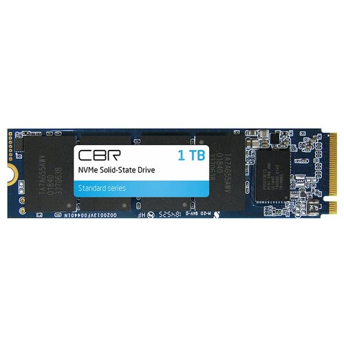 CBR SSD-001TB-M.2-ST22, Внутренний SSD-накопитель, серия Standard, 1024 GB, M.2 2280, PCIe 3.0 x4,
