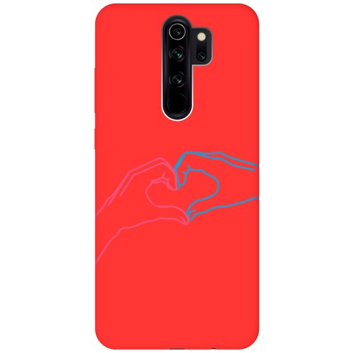 Силиконовый чехол на Xiaomi Redmi Note 8 Pro, Сяоми Редми Ноут 8 Про Silky Touch Premium с принтом Fall in Love красный матовый soft touch силиконовый чехол на xiaomi redmi note 11 сяоми редми ноут 11 с 3d принтом fall in love черный