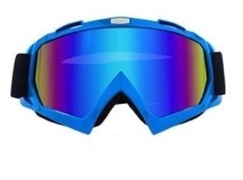 Очки для лыжного спорта, мотокросса, самокатов, водных видов спорта. Синий лед. Очки горнолыжные.
