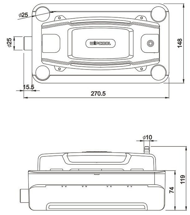 Помпа дренажная накопительная/ насос для кондиционера Wipcool P380, 380 л/ч - фотография № 4