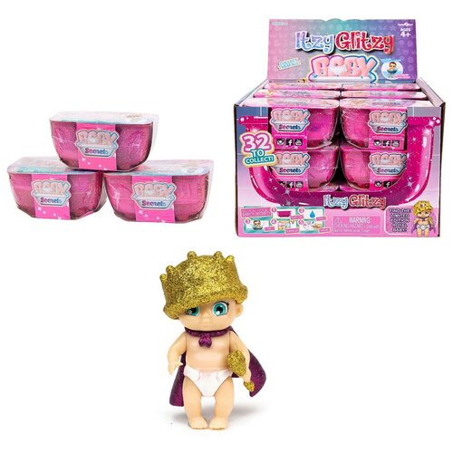 HEADSTART Baby Secrets, коллекционная куколка в ванной, серии Itzy Glitzy, 12 шт. в ассортименте + 1 редкий
