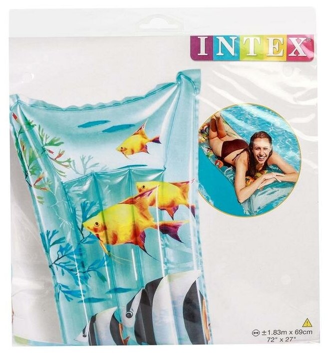 Надувной матрас для плавания Intex - фото №9