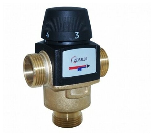 Термостатическийесительный клапан 1" НР 55°C ZEISSLER арт BL3170C04