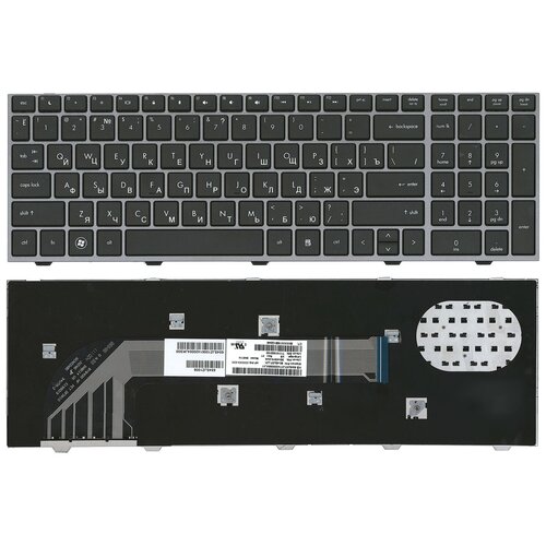 Клавиатура для ноутбука HP 9Z. N6MSW.10R черная с серой рамкой