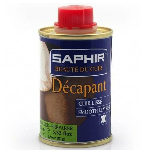 Растворитель-очиститель Saphir Decapant (малый флакон) - фотография № 1