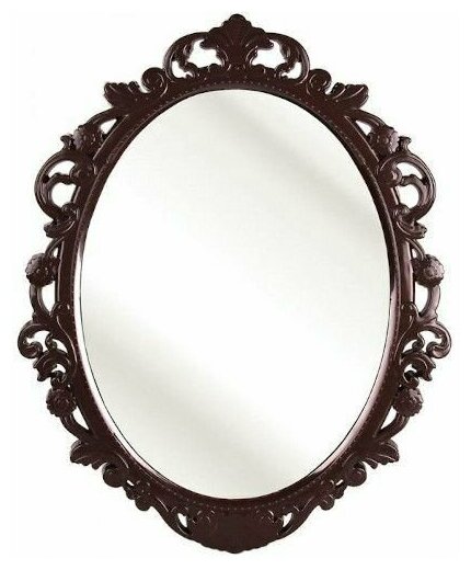 Зеркало настенное Альтернатива Ажур, 58,5 x 47 x 2,5 см, темно-коричневое