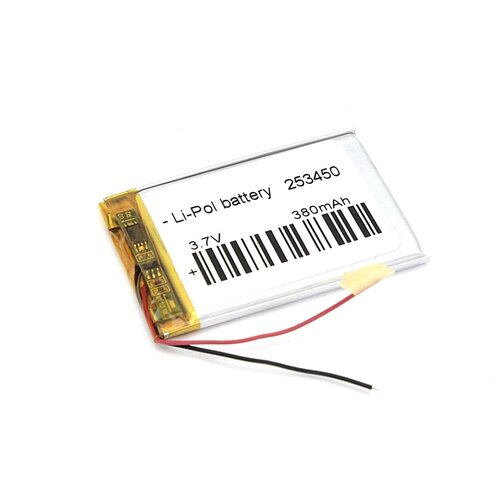 Аккумулятор Li-Pol (батарея) 2.5*34*50мм 2pin 3.7V/380mAh