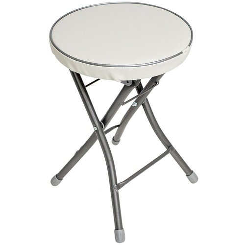 Складной металлический стул-табурет (2 шт) для кухни и ванной InHome, для отдыха на даче и в кемпинге INHS2К/2