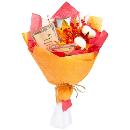 Букет на День учителя/ Осенний букет с чаем и кофе 