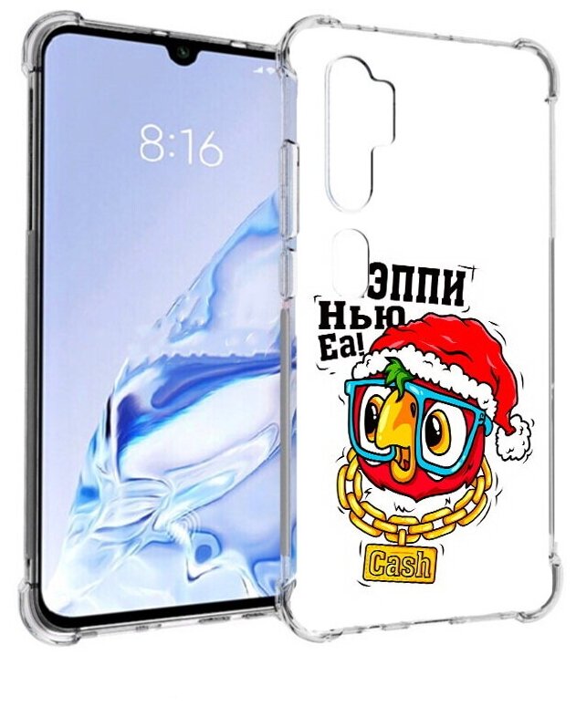 Чехол задняя-панель-накладка-бампер MyPads Хэппи нью еа для Xiaomi Mi Note 10/Mi Note 10 Pro/Mi CC9 Pro противоударный