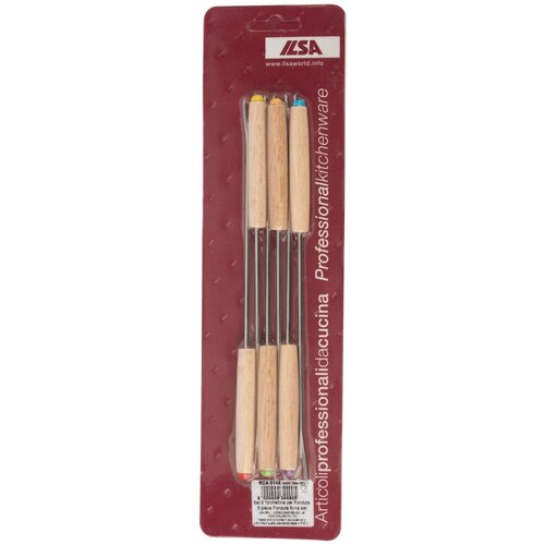 Набор вилок для фондю Ilsa 155235см нерж сталь 6 штук 1506₽