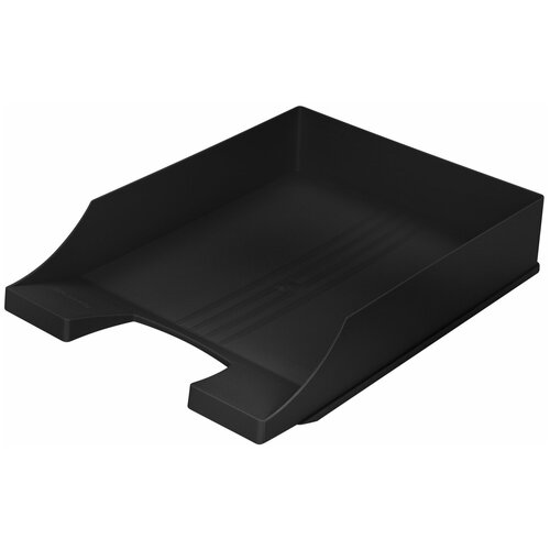Лоток горизонтальный для бумаг BRAUBERG-CONTRACT А4 (340х254х66 5 мм) черный, 3 шт