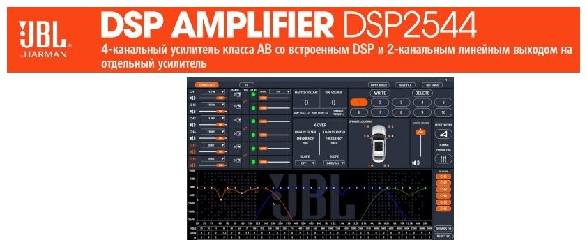 Усилитель автомобильный JBL , серый - фото №2