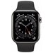 Часы Apple Watch Series 6 GPS+Cellular 40mm Graphite Stainless Steel Case with Black Sport Band