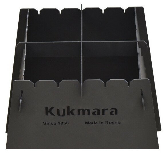 Печь походная KUKMARA пп01, сталь 35х40х35 см, 2 мм - фотография № 9