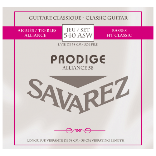 SAVAREZ 540 ASW ALLIANCE HT CLASSIC Prodige струны для класических гитар размер 3/4 (25,2-28-26-29,9-35,8-44,1) струна 5 для классической гитары 4 4 savarez 545 j ht classic