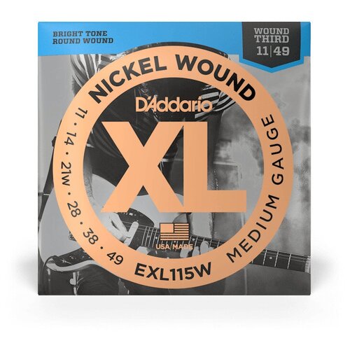 D'ADDARIO EXL115W Струны для электрогитары