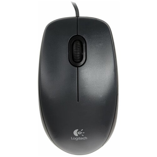 Мышь оптическая проводная Logitech M100, USB, черная (910-001604/910-005003)