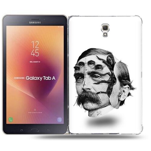 Чехол задняя-панель-накладка-бампер MyPads страшное лицо мужчины для Samsung Galaxy Tab A 8.0 (2017) SM-T380/T380/T385 противоударный