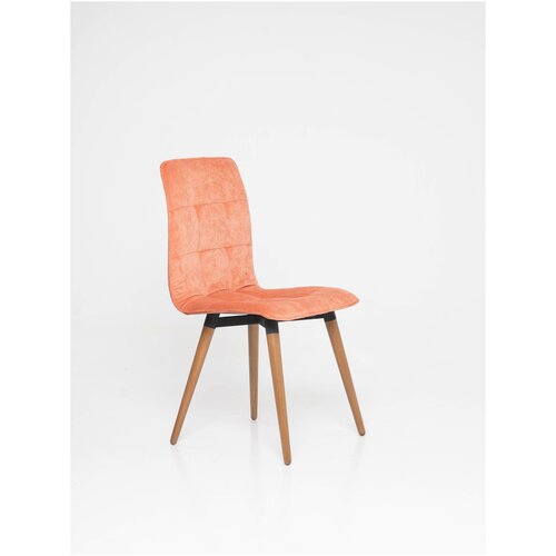 Комплект стульев для кухни/дома/кафе и ресторанов Кинель, 2шт. Велюр розовый, массив дерева - бук/бесцветный лак