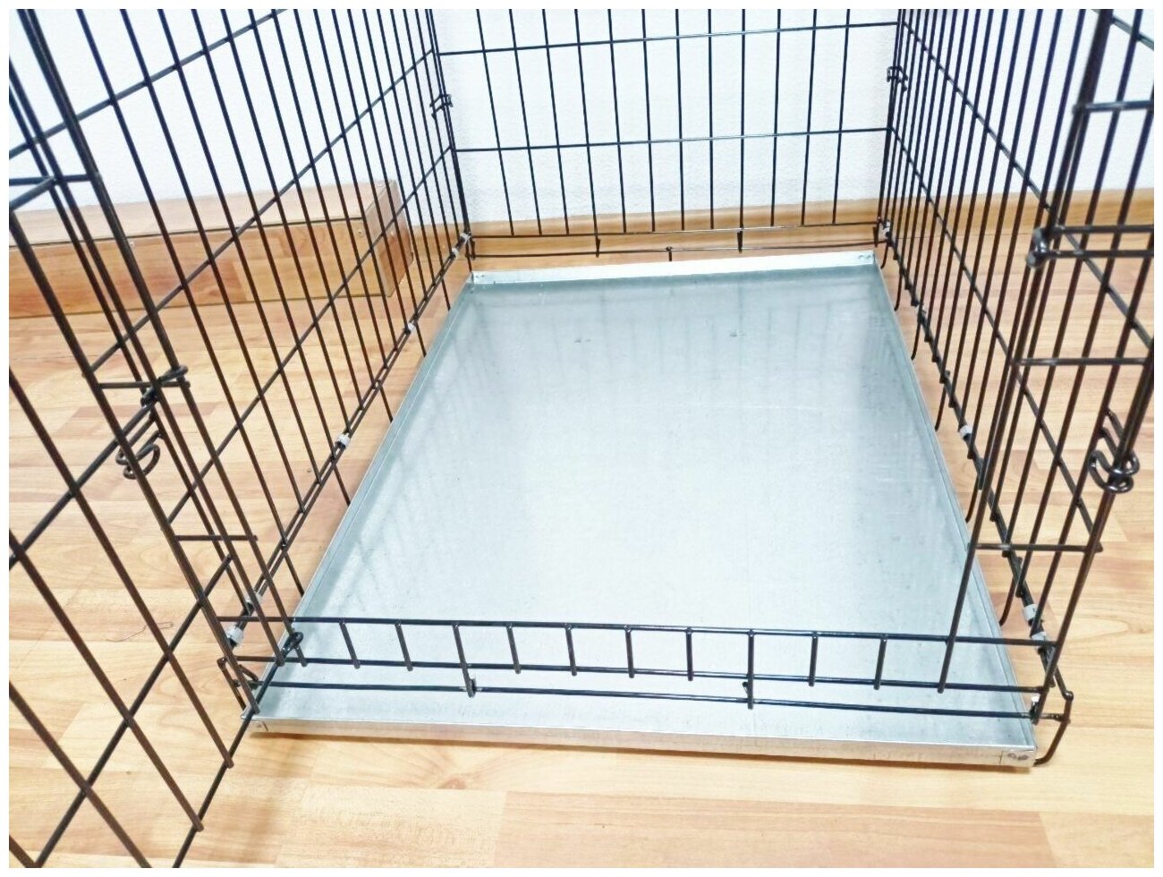 Клетка для собак №3 (однодверная) Favdog, 77*62*59 см, черная - фотография № 5