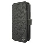 Кожаный чехол Mercedes Bow Quilted perforated Booktype для iPhone 11 Pro, черный - изображение