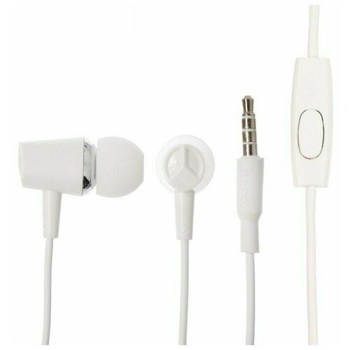 Наушники Hoco M34 проводные вакуумные микрофон Jack 35 мм 12 м белые 35500₽