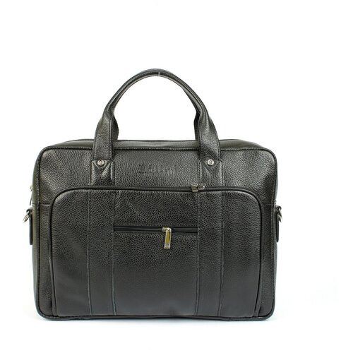 фото Сумка с ручками matthew из натуральной кожи, мужская цвет черный