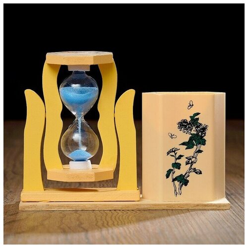 Песочные часы Япония , сувенирные, с карандашницей, 5 х 13.5 х 10 см