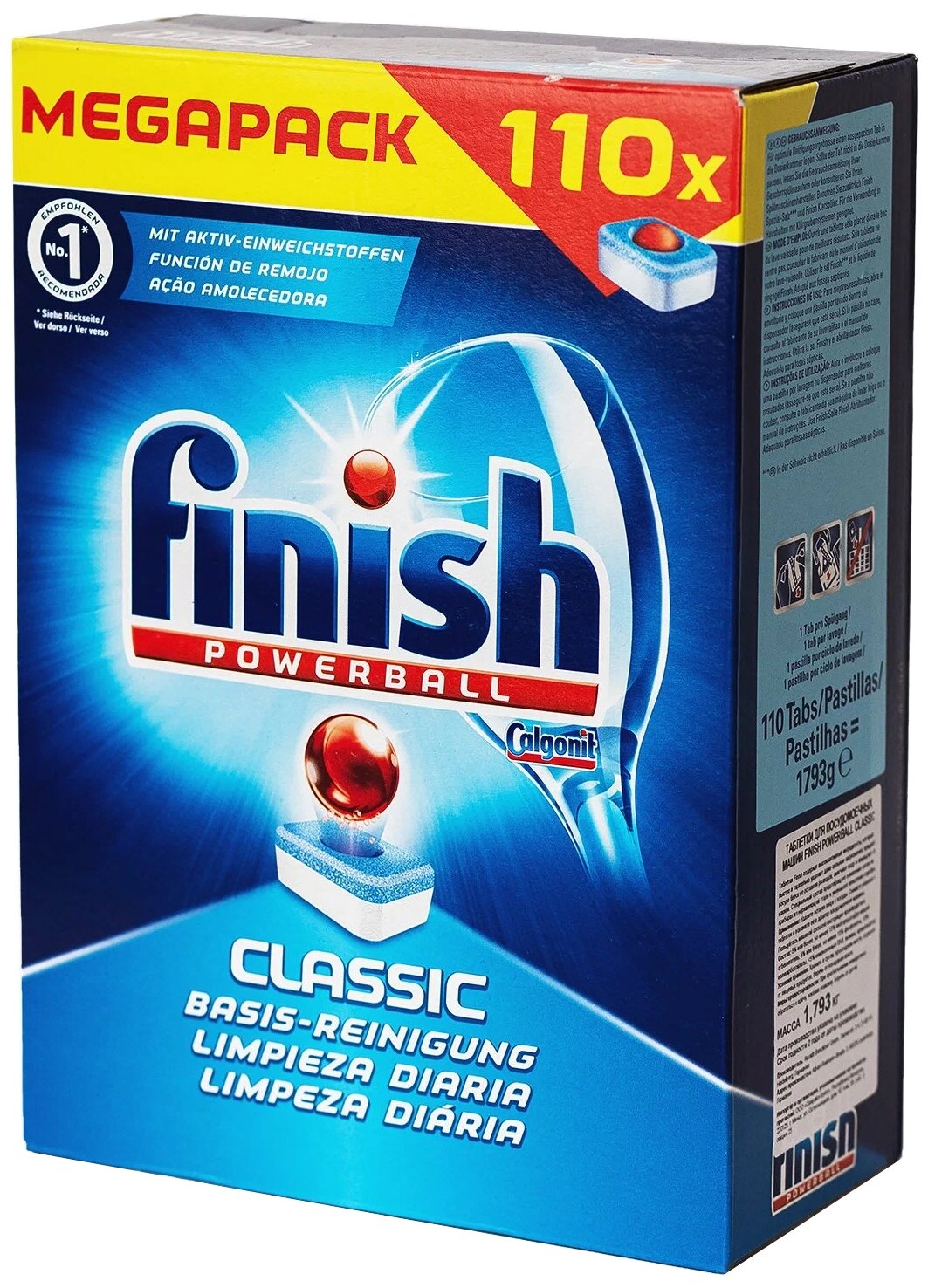 Таблетки для посудомоечной машины Finish Classic таблетки, 110 шт., коробка - фотография № 4