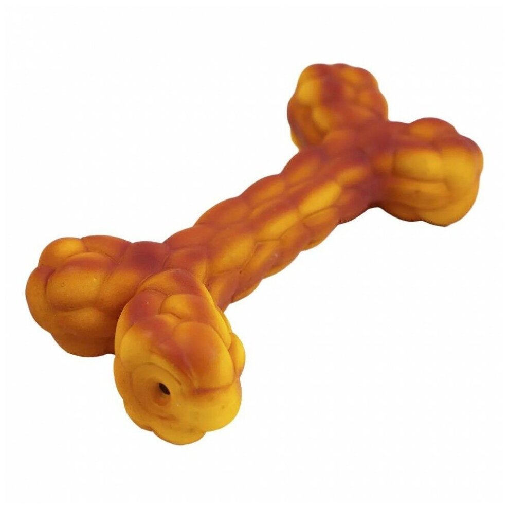 Игрушка для собак ZooOne латекс L-442 "Косточка из хлеба" 13 см L-442 . - фотография № 4