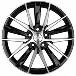 Колесный диск Khomen Wheels KHW1807 8x18 PCD 5x114.3 DIA 60.1 ET50 BLACK-F - изображение